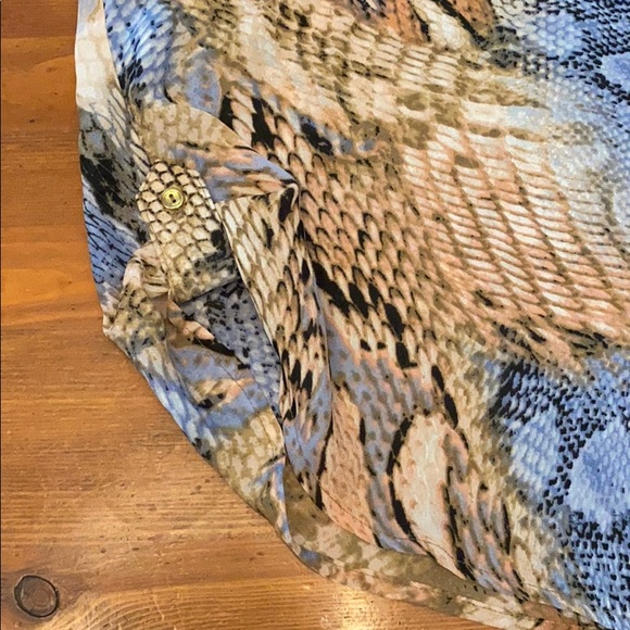 Dressbarn Snakeskin Print Top - Picture 6 of 9